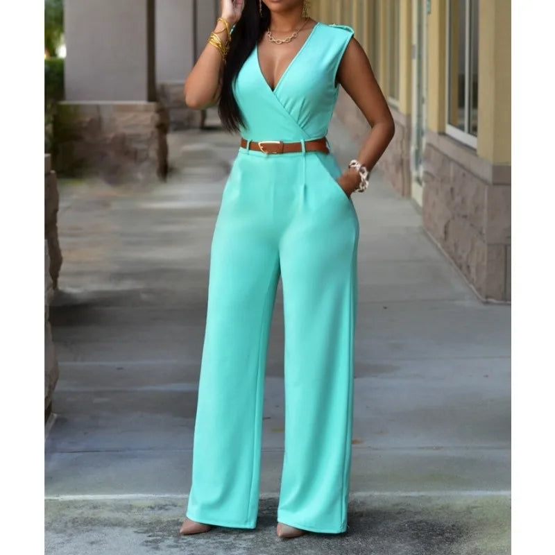 Women's Sleeveless Bodycon Jumpsuit