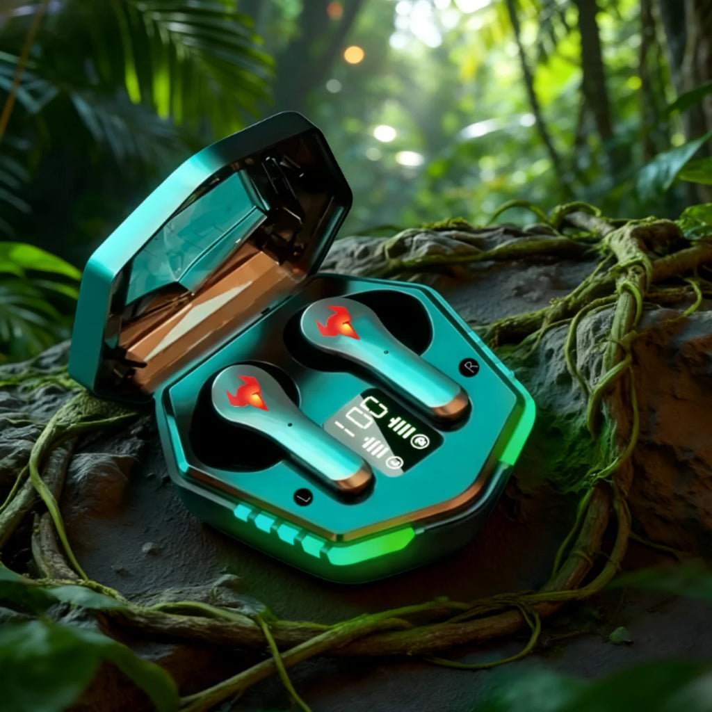 Fraga TWS Pro Gaming Earbuds=bluetooth 5.2 & Noise Cancelling