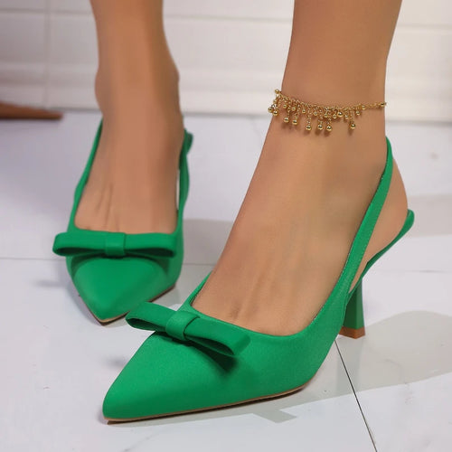 Fraga Finds | Sandalias de Tacón con Lazo para Mujer – Elegancia y Comodidad