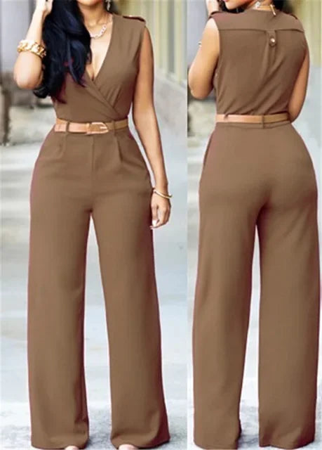 Women's Sleeveless Bodycon Jumpsuit