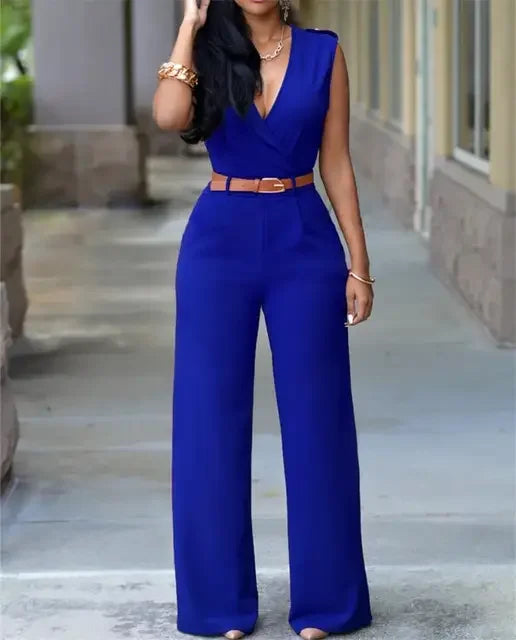 Women's Sleeveless Bodycon Jumpsuit