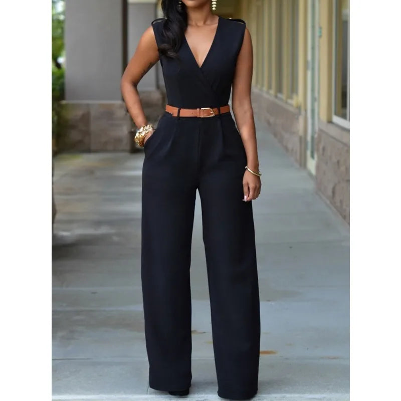 Women's Sleeveless Bodycon Jumpsuit