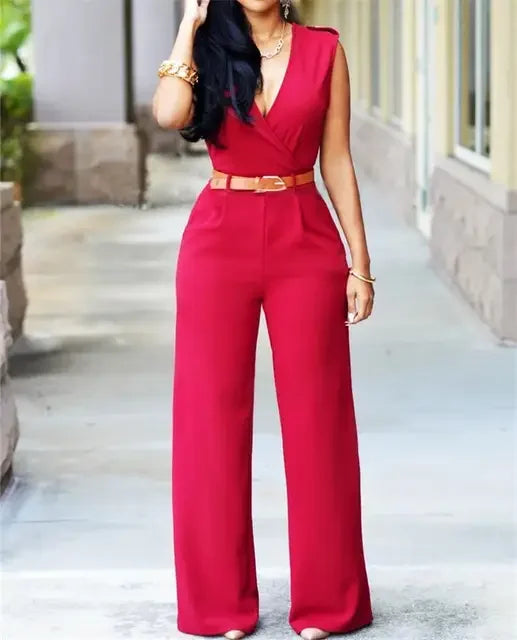 Women's Sleeveless Bodycon Jumpsuit