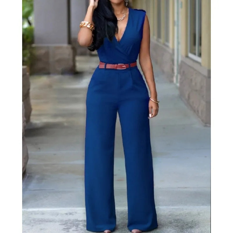 Women's Sleeveless Bodycon Jumpsuit