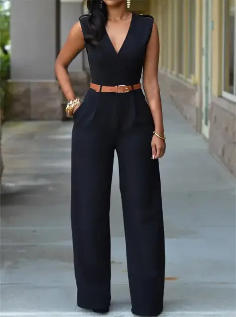 Women's Sleeveless Bodycon Jumpsuit