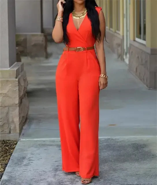 Women's Sleeveless Bodycon Jumpsuit