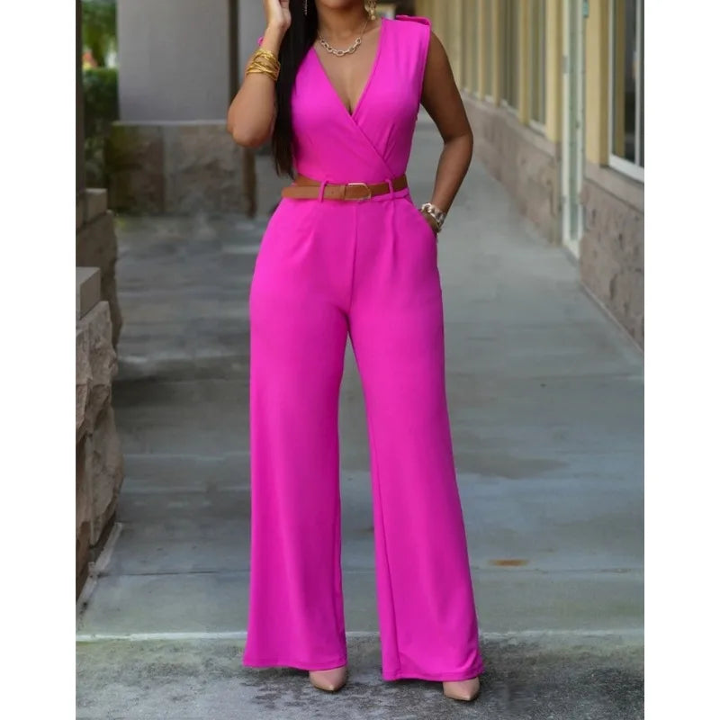 Women's Sleeveless Bodycon Jumpsuit
