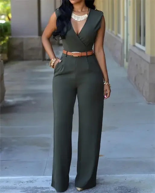 Women's Sleeveless Bodycon Jumpsuit
